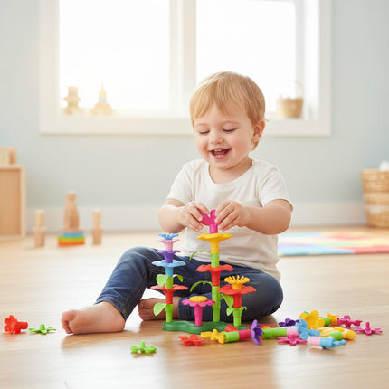 Creative Flower Building Toy with Easy Assembly | Imaginative Play for Skill Development and Room Decor