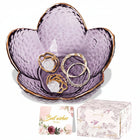 Trinket Dish for Jewelry, Ceramic Ring Holder and Flower Shaped Dish, Mothers Day Gift for Mom and Birthday Gift_00