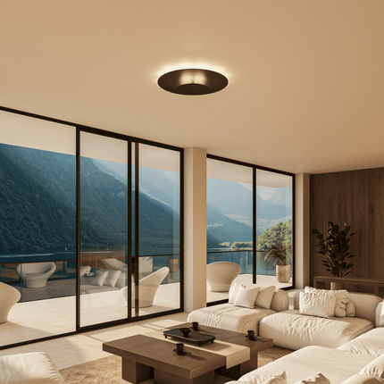 Flush Mount Ceiling Light, Modern Round LED Ceiling Light Fixture, Slim Kitchen Light Fixture for Bedroom and Hallway_02