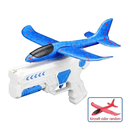 Airplane Launcher Toy with Simple Trigger Action | Outdoor Foam Glider for Kids' Active Play and Coordination