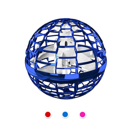 Flying Ball Drone Toy with RGB LED Lights, Fall Resistant Flying Orb, USB Rechargeable for Indoor and Outdoor Play