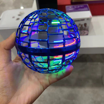 Flying Ball Drone Toy with RGB LED Lights, Fall Resistant Flying Orb, USB Rechargeable for Indoor and Outdoor Play
