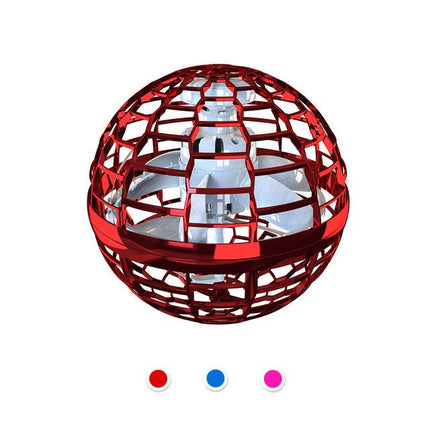 Flying Ball Drone Toy with RGB LED Lights, Fall Resistant Flying Orb, USB Rechargeable for Indoor and Outdoor Play