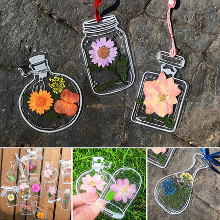 DIY Bookmarks, Clear Pressed Flower Bookmarks for Books with Lace Rope – image 10