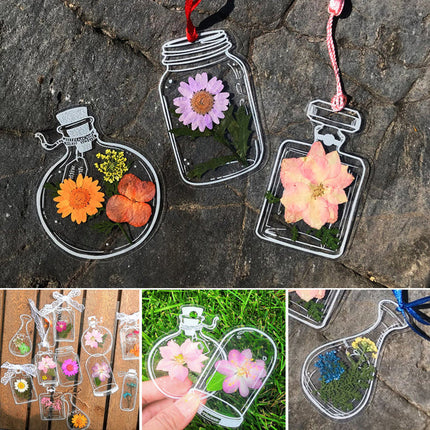 Dried Flower Bookmarks Set with Clear Design & 20 Unique Styles for Elegant Reading