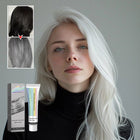 Silver Hair Dye, Ammonia Free Hair Color with Plant Extracts, Natural Hair Dye for a Soft Silver Tone