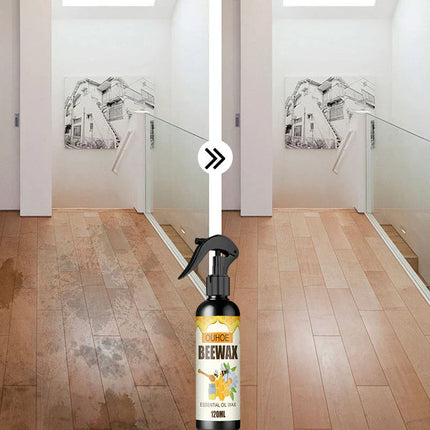 Beeswax Furniture Polish Spray, Wood Cleaner and Protectant for Floors, Tables and Cabinets, Moisture and Mildew Barrier