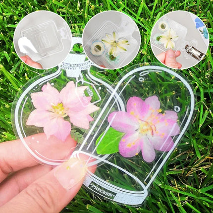 Dried Flower Bookmarks Set with Clear Design & 20 Unique Styles for Elegant Reading