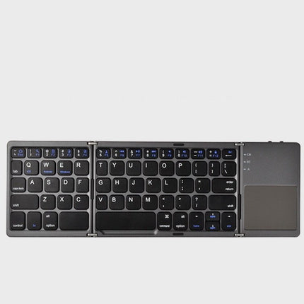 Foldable Bluetooth Keyboard with Touchpad, Full Size Folding Wireless Keyboard for Windows, Mac, Android and iOS
