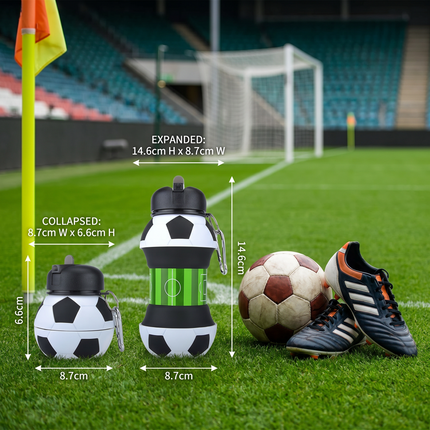 Foldable Silicone Water Bottle with Leak-Proof Design | Compact Hydration Solution for Sports and Travel