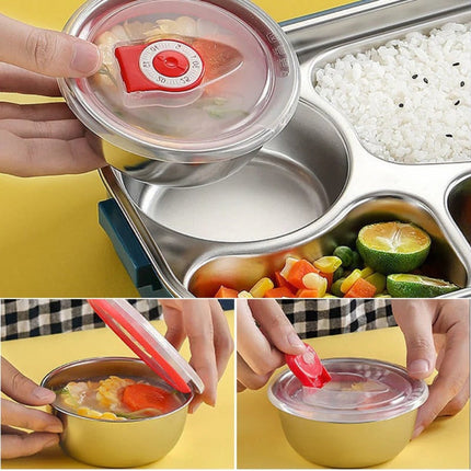 Insulated Bento Lunch Box with 4 Compartments | Durable Food Storage Container for Work and School Meals