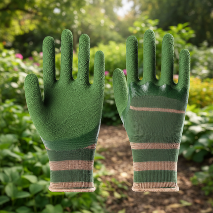 Puncture-Resistant Gardening Gloves with Waterproof Palm Grip | Lightweight Breathable Design for Comfortable Yard Work