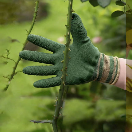 Puncture-Resistant Gardening Gloves with Waterproof Palm Grip | Lightweight Breathable Design for Comfortable Yard Work