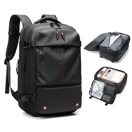 Vacuum Compression Travel Backpack with Multiple Compartments | Space-Saving Design for Stress-Free Packing