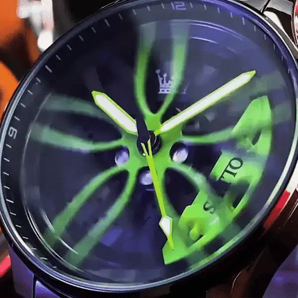 Quartz Wrist Watch, Casual Quartz Movement Watch in Green, Red or Yellow, Colorful Timepiece for Everyday Wear