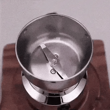 Electric Grinder for Coffee Beans, Nuts, Cereals and Spices with Low Noise Motor, Compact Kitchen Grinder for Home