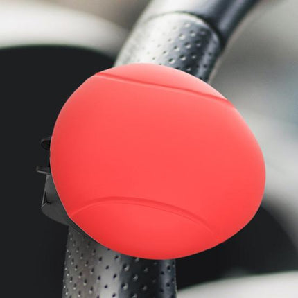 Steering Wheel Spinner Knob, Black or Red, One-Hand Turning Aid, Installs in Minutes with Included Screws and Hex Wrench