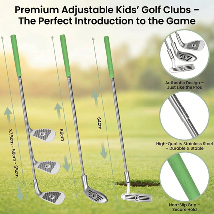 Mini Golf Play Set with Adjustable Clubs for Indoor and Outdoor Fun | Engaging Family Game for All Ages
