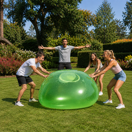 Giant Bubble Ball Toy, 80 cm and 120 cm Self-Sealing Reusable Play Ball for Backyard, Trampoline and Party Fun