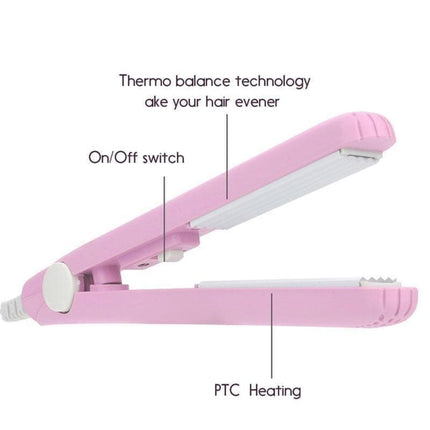Ceramic Mini Hair Curler with PTC Fast Heating & Easy Off Switch | Portable Design for Effortless Curls on the Go