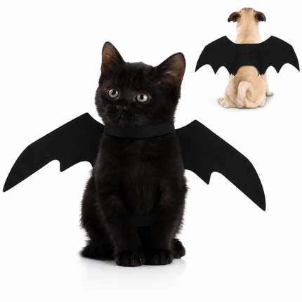 Bat Wings Pet Costume for Dogs and Cats | Lightweight Halloween Accessory for Festive Dress-Up