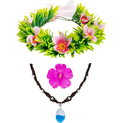 Tropical Flower Crown Headband with Colorful Floral Design | Costume Accessory for Halloween and Themed Events