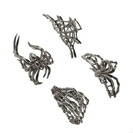 Halloween Hair Clips with Spider & Bat Designs | Festive Accessories for Costume Parties and Holiday Styling