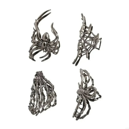 Halloween Hair Clips with Spider & Bat Designs | Festive Accessories for Costume Parties and Holiday Styling