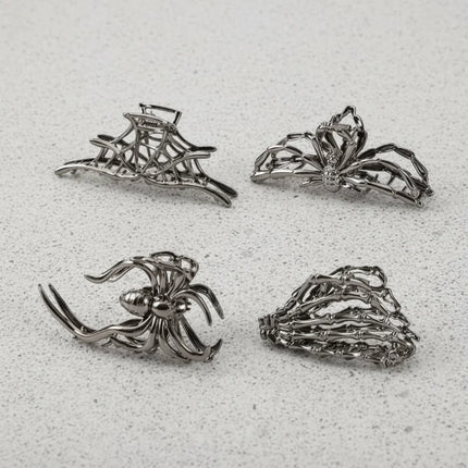 Halloween Hair Clips with Spider & Bat Designs | Festive Accessories for Costume Parties and Holiday Styling