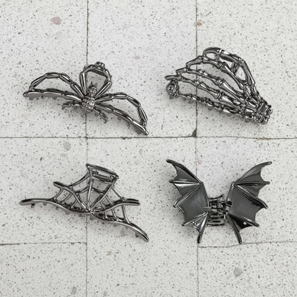 Halloween Hair Clips with Spider & Bat Designs | Festive Accessories for Costume Parties and Holiday Styling
