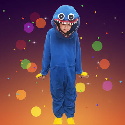 Plush Animal Onesie Costume for Kids with Hooded Design | Cozy Dress-Up for Halloween and Themed Parties