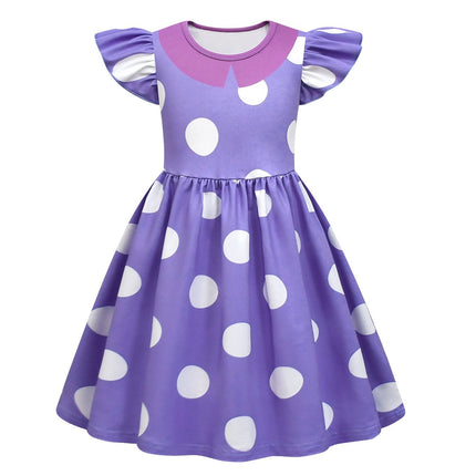 Polka Dot Ruffle Dress for Kids | Cute Halloween Costume for Parties and Dress-Up Fun