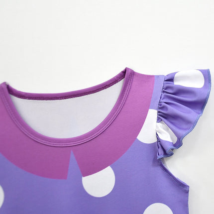 Polka Dot Ruffle Dress for Kids | Cute Halloween Costume for Parties and Dress-Up Fun