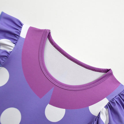 Polka Dot Ruffle Dress for Kids | Cute Halloween Costume for Parties and Dress-Up Fun