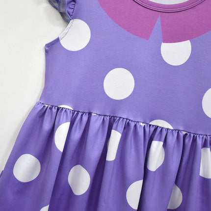 Polka Dot Ruffle Dress for Kids | Cute Halloween Costume for Parties and Dress-Up Fun