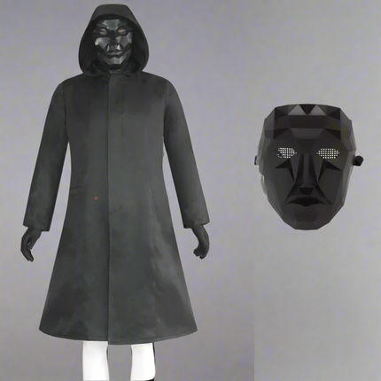 Halloween Costume Jumpsuit Set with Guard Mask | Complete Adult Outfit for Themed Parties and Cosplay