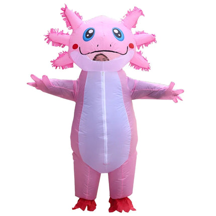 Inflatable Cartoon Costume for Adults with Fun Design | One-Size Party Wear for Halloween Celebrations