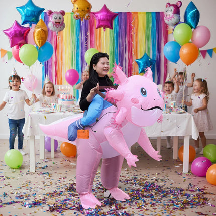 Inflatable Cartoon Costume for Adults with Fun Design | One-Size Party Wear for Halloween Celebrations