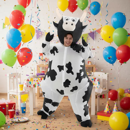 Inflatable Cow Costume for Adults with Eye-Catching Design | Fun Costume for Halloween and Themed Parties