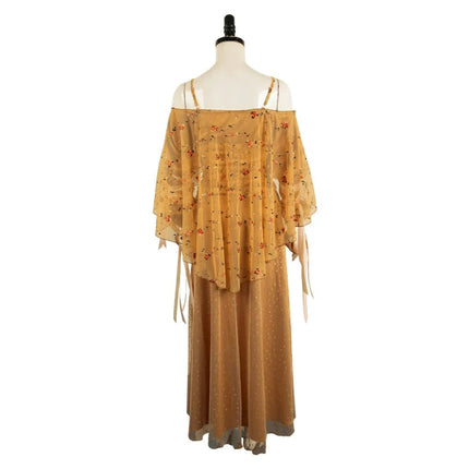Adult Medieval Fantasy Costume Dress with Flowing Skirt | Elegant Historical Look for Halloween and Themed Events