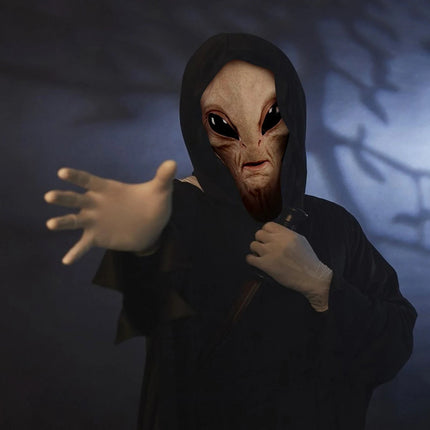 Halloween Alien Mask with Full Head Coverage | Spooky Costume Accessory for Parties and Cosplay