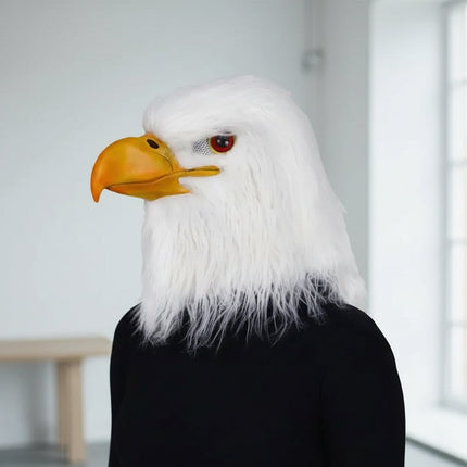 Realistic Eagle Head Mask for Halloween Costume | Eye-Catching Animal Accessory for Themed Events