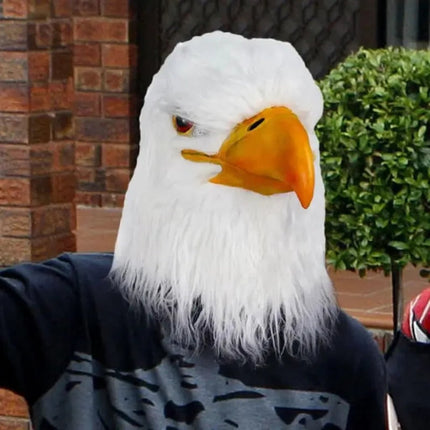 Realistic Eagle Head Mask for Halloween Costume | Eye-Catching Animal Accessory for Themed Events