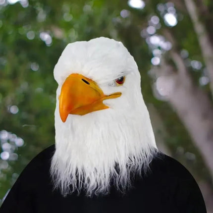 Realistic Eagle Head Mask for Halloween Costume | Eye-Catching Animal Accessory for Themed Events