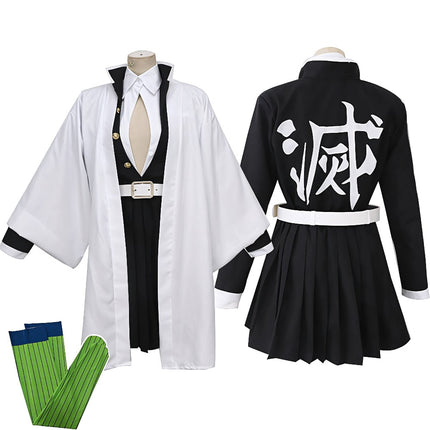 Anime Kimono Costume Set with Matching Outerwear | Complete Cosplay Outfit for Themed Events and Dress-Up