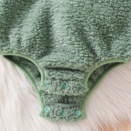 Baby Dinosaur Costume for Halloween with Plush Design | Cute Hooded Outfit for Cozy Dress-Up Fun