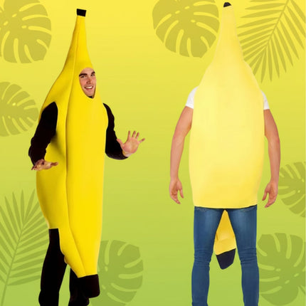 Banana Costume Suit for Adults | Funny Full-Body Outfit for Halloween and Themed Parties