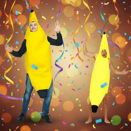Banana Costume Suit for Adults | Funny Full-Body Outfit for Halloween and Themed Parties