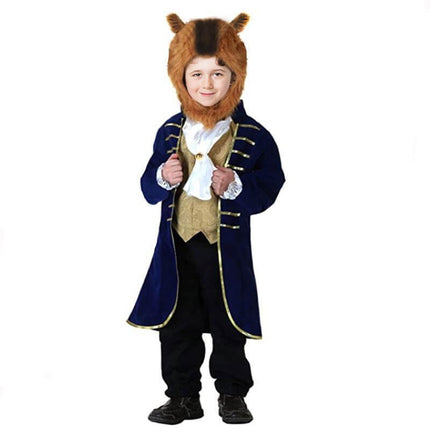 Boys Beast Costume with Regal Colonial Jacket & Headpiece | Ideal for Halloween & Dress-Up Fun