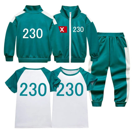 Kids Halloween Tracksuit Costume Set with Jacket, Pants, and T-Shirt | Perfect for School Events and Themed Parties